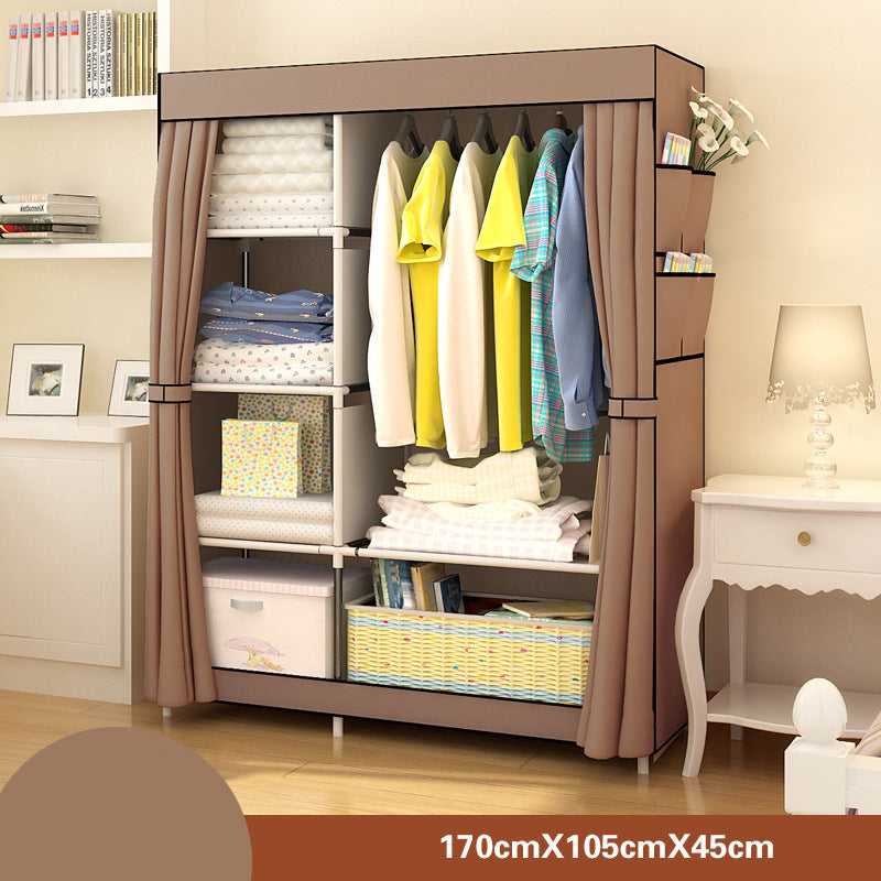Bedroom Furniture Wardrobe Bedroom Cabinet Cloth Room Storage Assembly Multifunction Simple And Modern Furniture Closet JC042