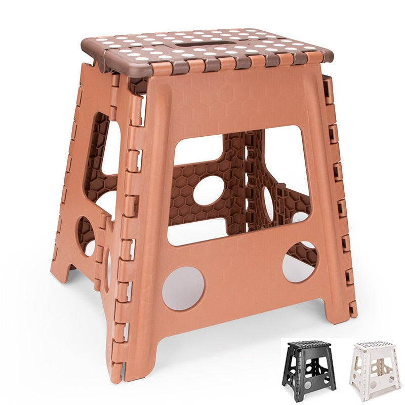 15inch Folding Plastic Chair Foot Step Stool Kitchen Garden Bathroom Toilet Stool Outdoor Portable Hiking Chair Kids Furniture